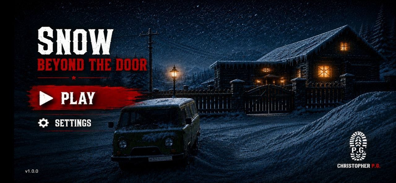 Snow Beyond the Door background